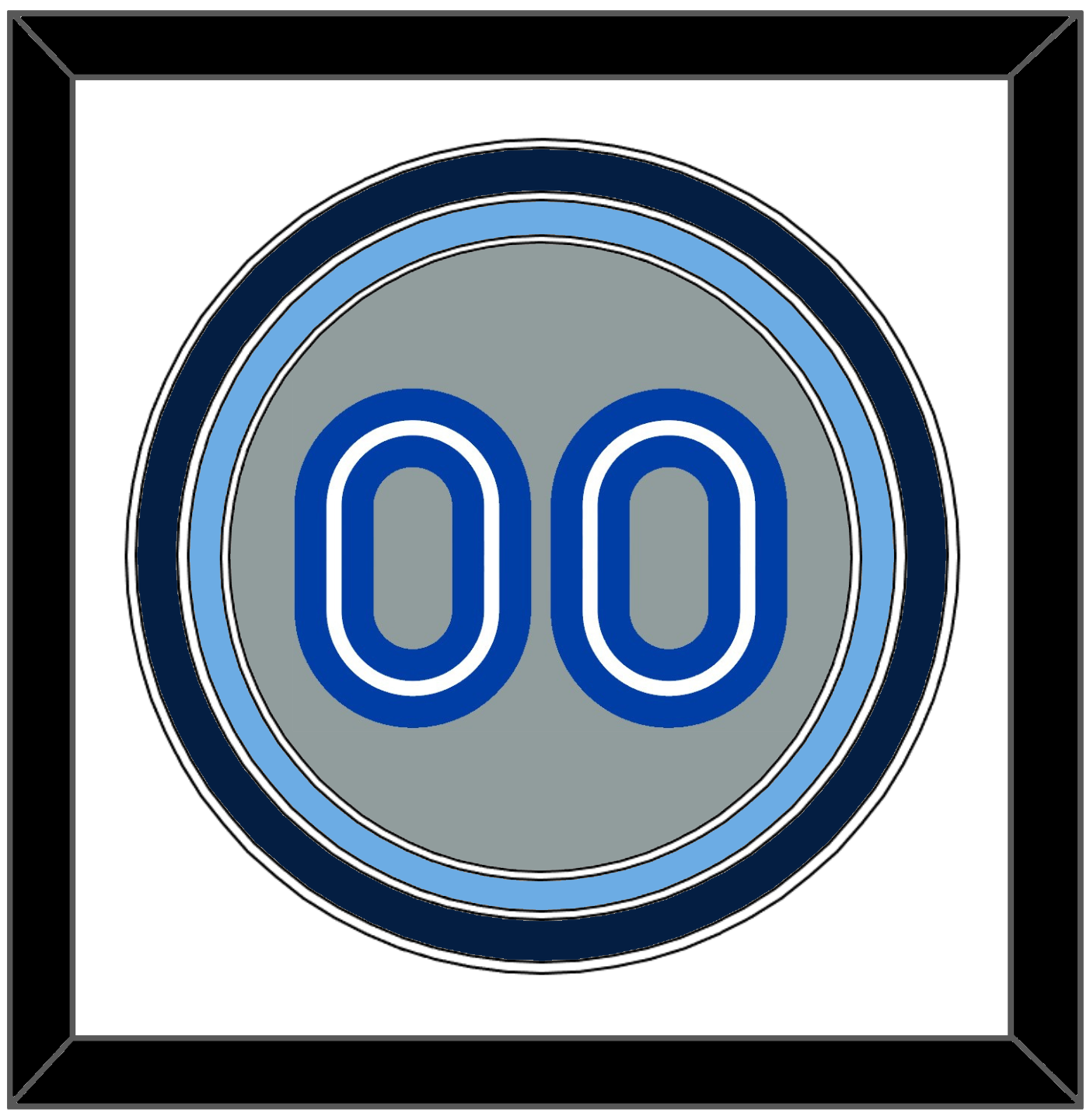 Toronto Number - Road Gray (1989-1996) - Premier Tier 1