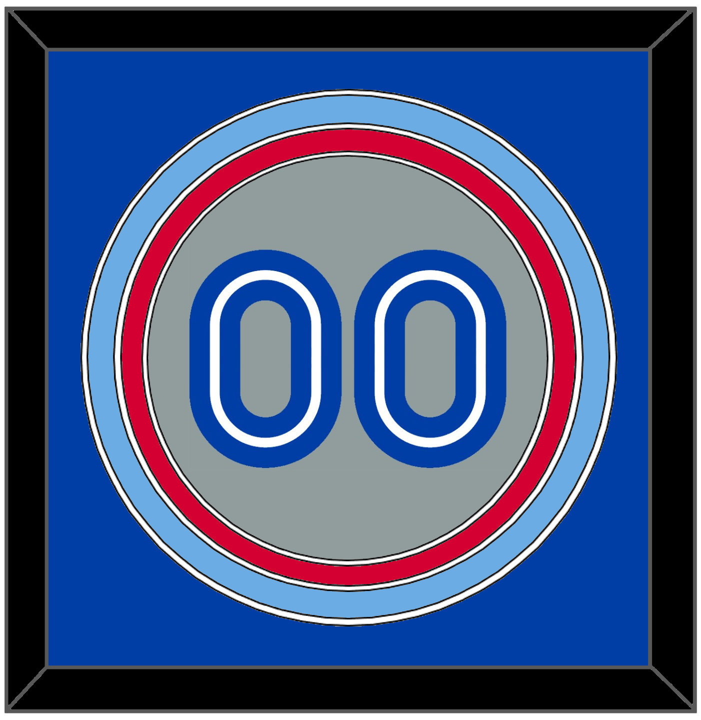 Toronto Number - Road Gray (1989-1996) - Premier Tier 3