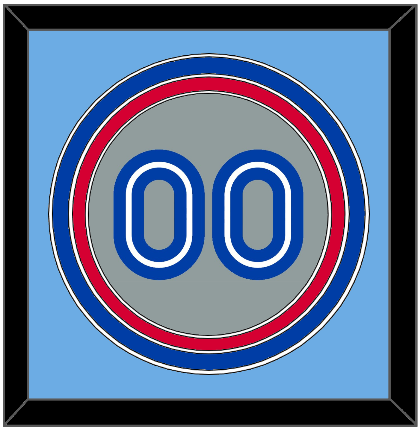 Toronto Number - Road Gray (1989-1996) - Premier Tier 4