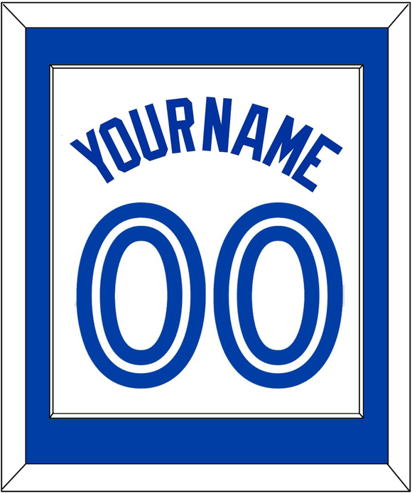 Toronto Name & Number - Home White - Single Mat 1