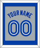 Toronto Name & Number - Road Gray (1989-1996) - Single Mat 2