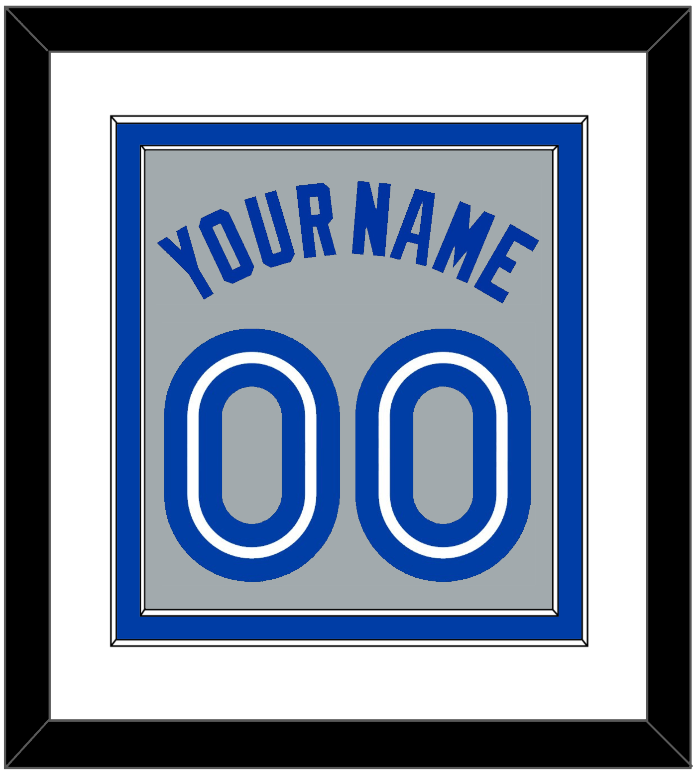 Toronto Name & Number - Road Gray (1989-1996) - Signature Tier 1
