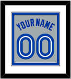 Toronto Name & Number - Road Gray (1989-1996) - Double Mat 1
