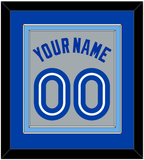 Toronto Name & Number - Road Gray (1989-1996) - Double Mat 2