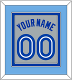 Toronto Name & Number - Road Gray (1989-1996) - Double Mat 3
