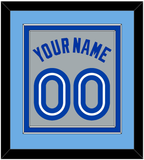 Toronto Name & Number - Road Gray (1989-1996) - Double Mat 3