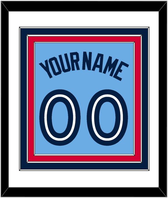 Toronto Name & Number - Alternate Light Blue - Triple Mat 1