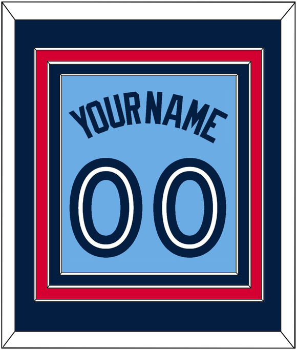 Toronto Name & Number - Alternate Light Blue - Triple Mat 2