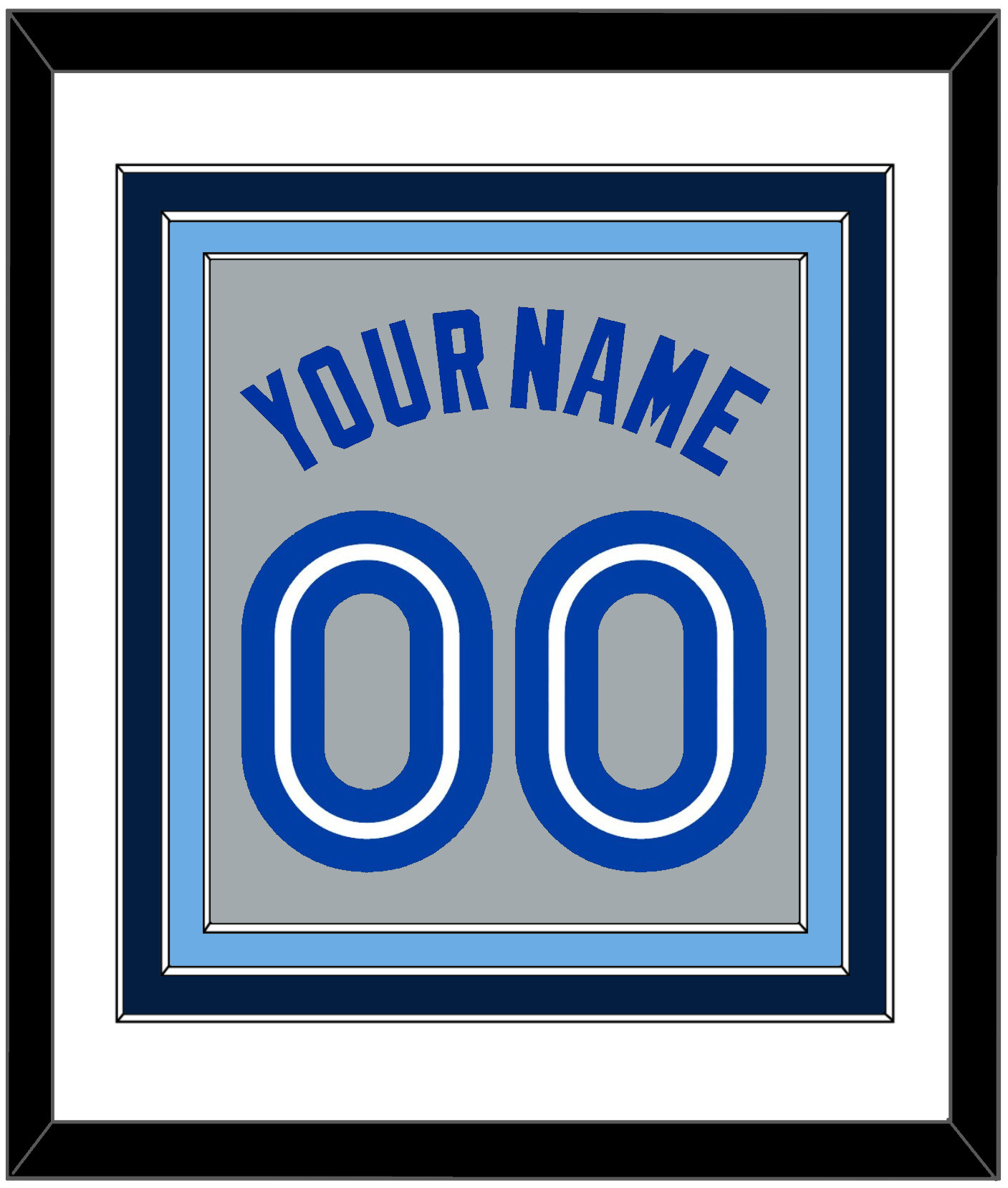 Toronto Name & Number - Road Gray (1989-1996) - Premier Tier 1