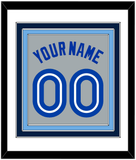 Toronto Name & Number - Road Gray (1989-1996) - Triple Mat 1