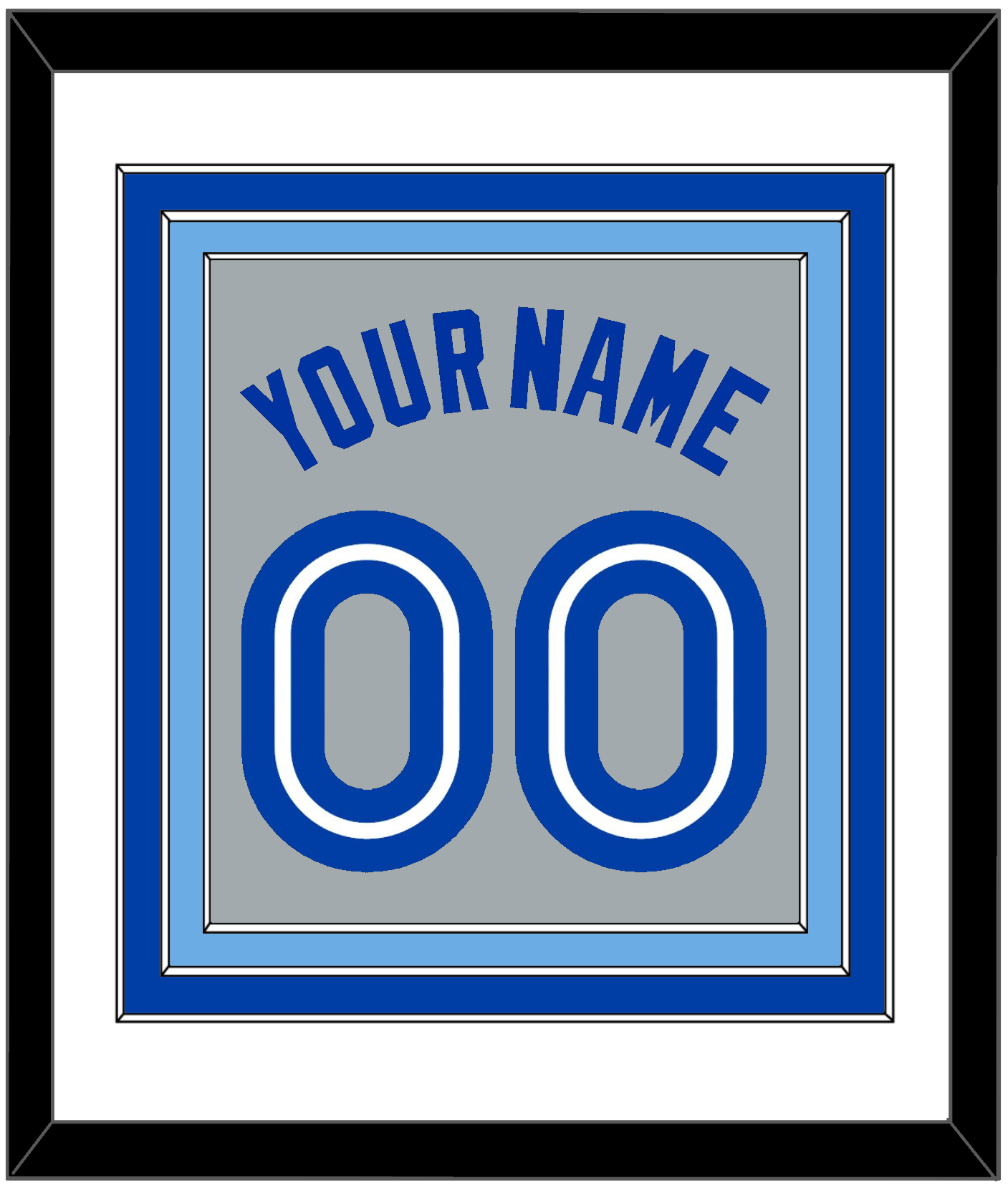 Toronto Name & Number - Road Gray (1989-1996) - Premier Tier 2