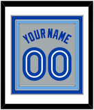 Toronto Name & Number - Road Gray (1989-1996) - Triple Mat 2