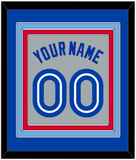 Toronto Name & Number - Road Gray (1989-1996) - Triple Mat 3