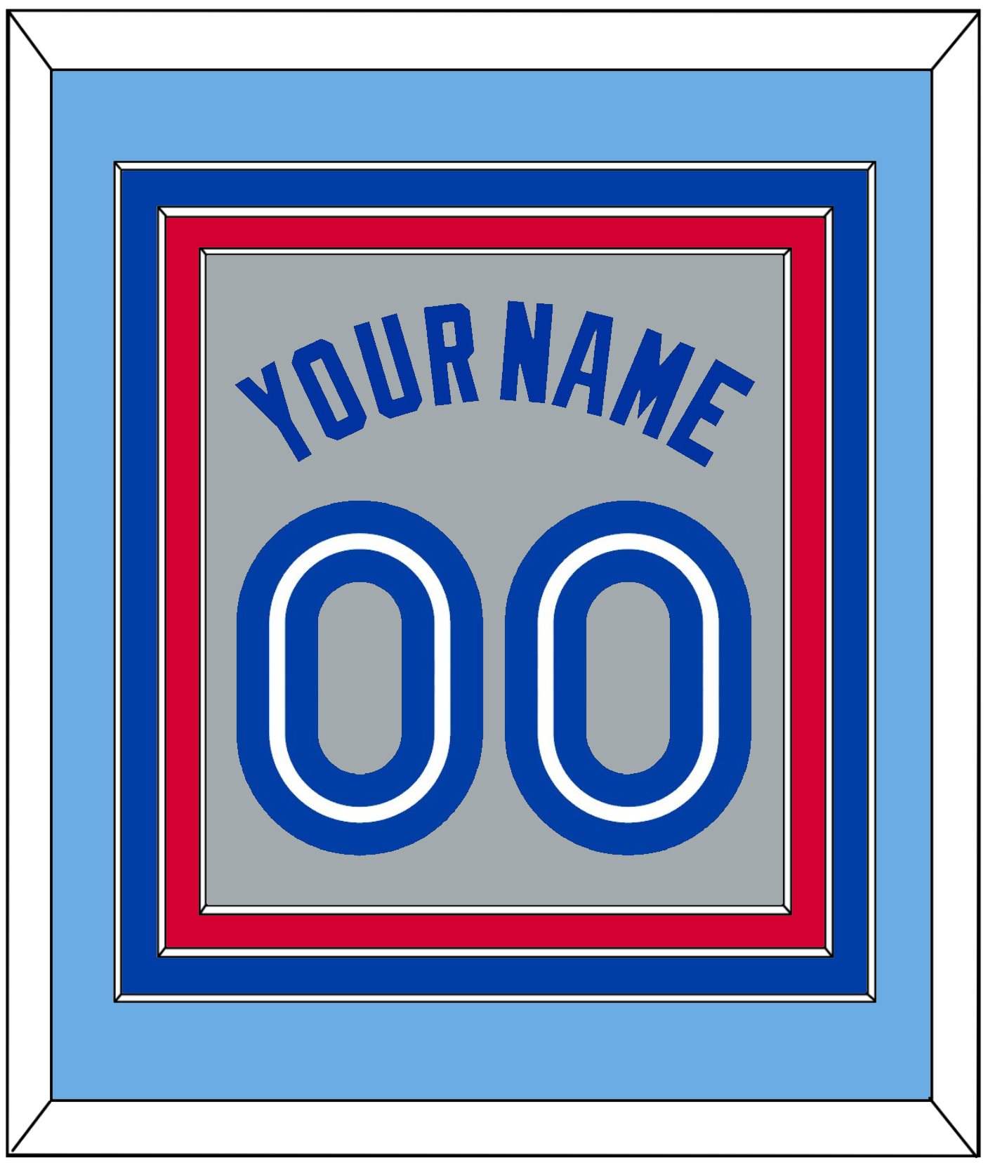 Toronto Name & Number - Road Gray (1989-1996) - Premier Tier 4