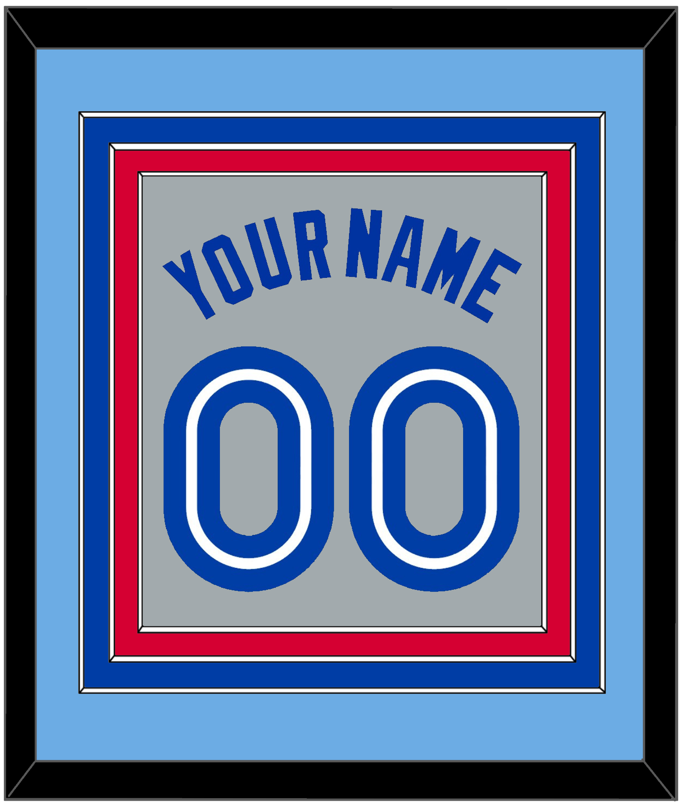 Toronto Name & Number - Road Gray (1989-1996) - Premier Tier 4