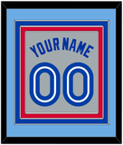 Toronto Name & Number - Road Gray (1989-1996) - Triple Mat 4