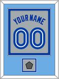 Toronto Name & Number With World Series Patch - Road Gray (1989-1996) - Double Mat 3