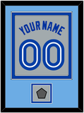 Toronto Name & Number With World Series Patch - Road Gray (1989-1996) - Double Mat 3
