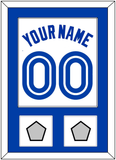 Toronto Name & Number With 2 World Series Patches - Home White (1981-1996) - Single Mat 1