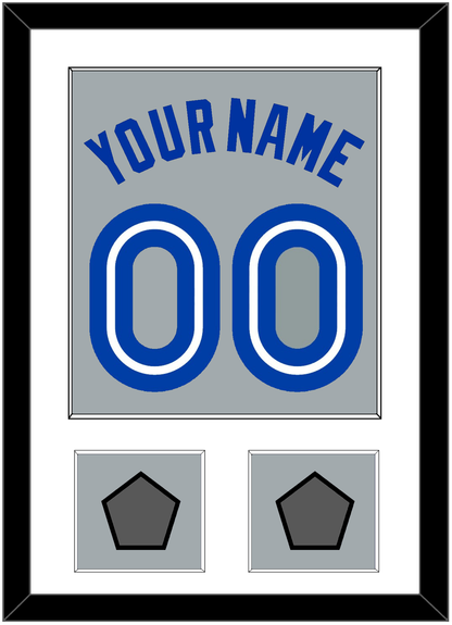 Toronto Name & Number With 2 World Series Patches - Road Gray (1989-1996) - Essential Tier 1