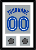 Toronto Name & Number With 2 World Series Patches - Road Gray (1989-1996) - Single Mat 1
