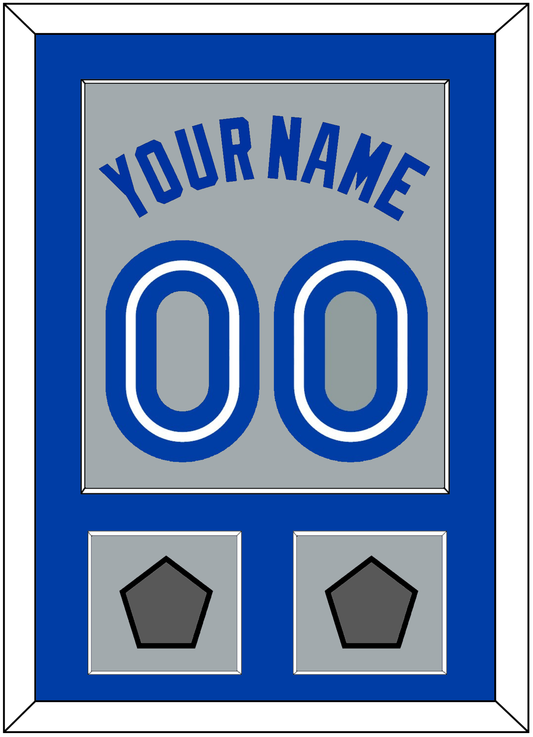Toronto Name & Number With 2 World Series Patches - Road Gray (1989-1996) - Essential Tier 2