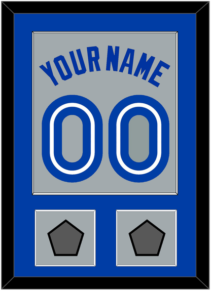 Toronto Name & Number With 2 World Series Patches - Road Gray (1989-1996) - Essential Tier 2
