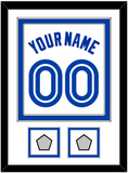 Toronto Name & Number With 2 World Series Patches - Home White (1981-1996) - Double Mat 1