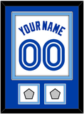 Toronto Name & Number With 2 World Series Patches - Home White (1981-1996) - Double Mat 2