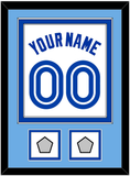 Toronto Name & Number With 2 World Series Patches - Home White (1981-1996) - Double Mat 3