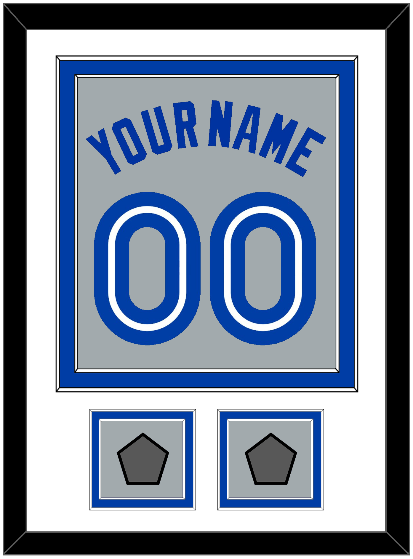 Toronto Name & Number With 2 World Series Patches - Road Gray (1989-1996) - Signature Tier 1
