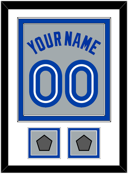 Toronto Name & Number With 2 World Series Patches - Road Gray (1989-1996) - Signature Tier 1