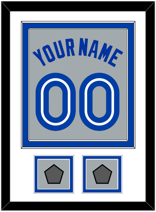 Toronto Name & Number With 2 World Series Patches - Road Gray (1989-1996) - Signature Tier 1