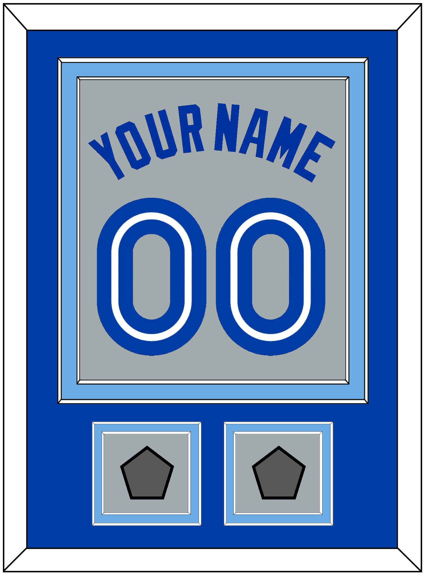 Toronto Name & Number With 2 World Series Patches - Road Gray (1989-1996) - Signature Tier 2