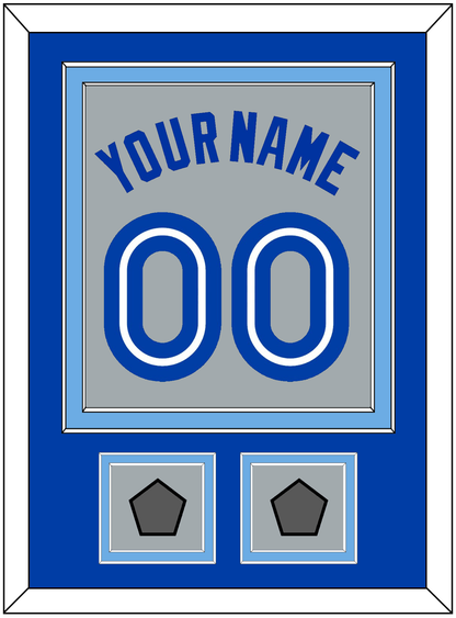 Toronto Name & Number With 2 World Series Patches - Road Gray (1989-1996) - Signature Tier 2