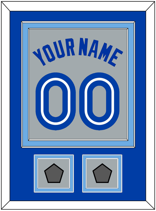 Toronto Name & Number With 2 World Series Patches - Road Gray (1989-1996) - Signature Tier 2