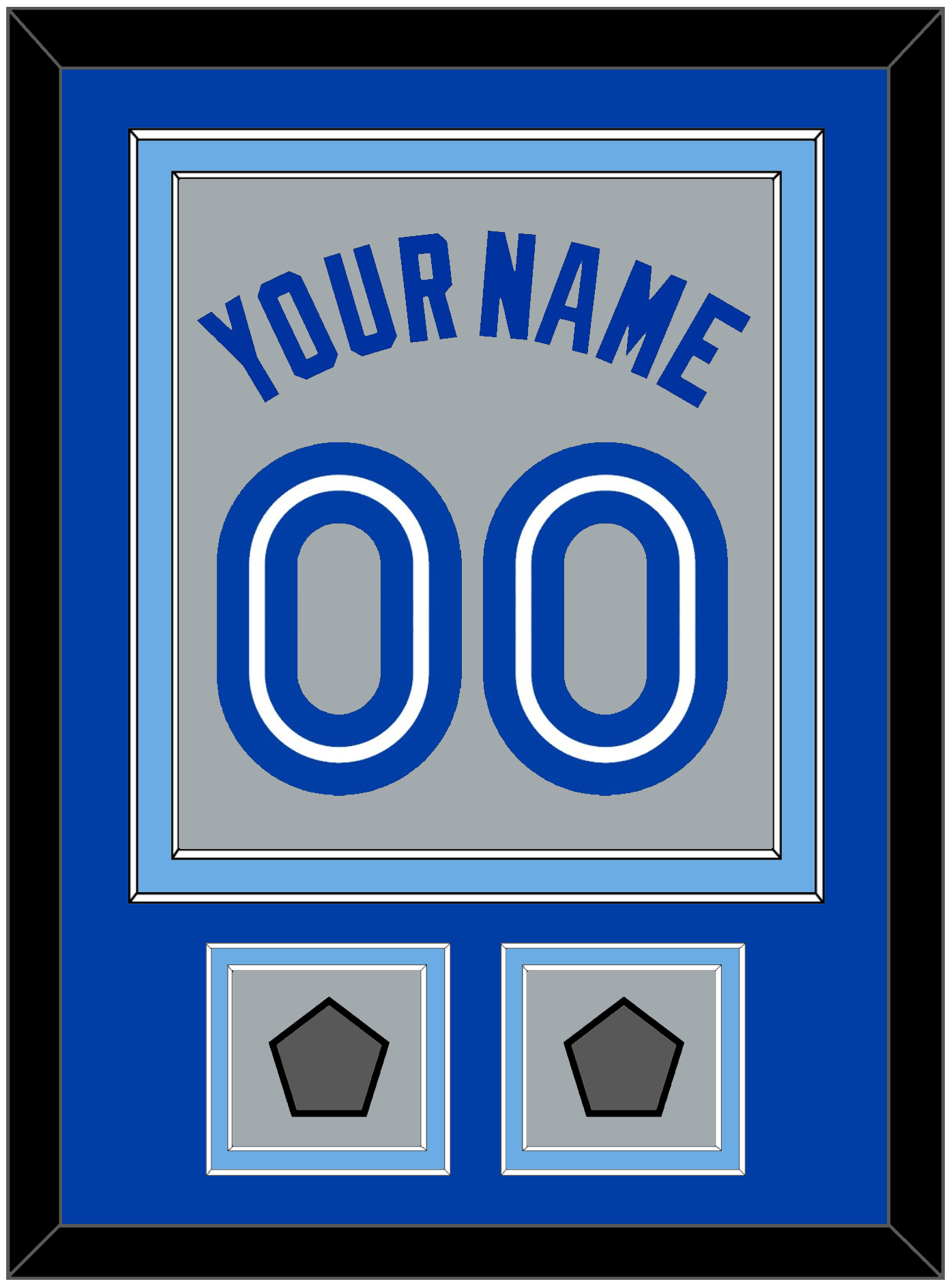Toronto Name & Number With 2 World Series Patches - Road Gray (1989-1996) - Signature Tier 2