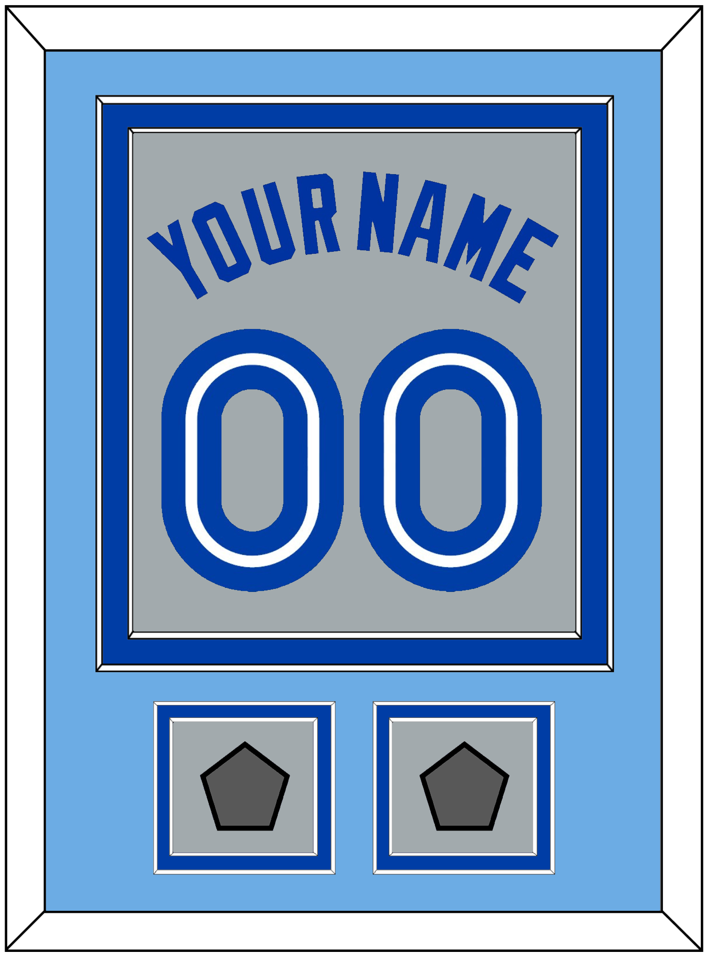 Toronto Name & Number With 2 World Series Patches - Road Gray (1989-1996) - Signature Tier 3