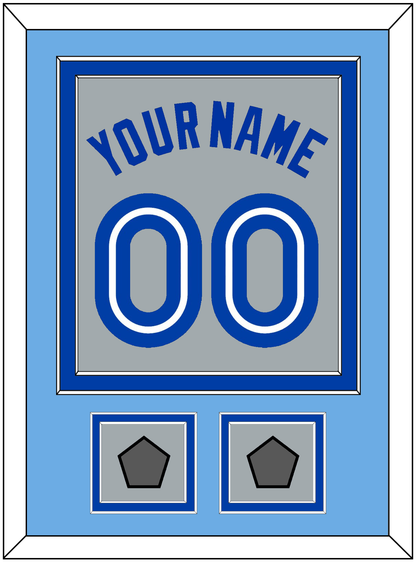 Toronto Name & Number With 2 World Series Patches - Road Gray (1989-1996) - Signature Tier 3