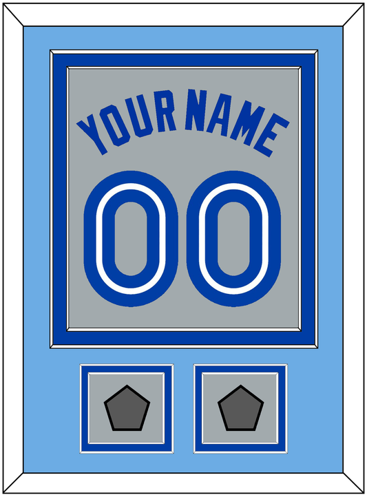Toronto Name & Number With 2 World Series Patches - Road Gray (1989-1996) - Signature Tier 3