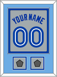 Toronto Name & Number With 2 World Series Patches - Road Gray (1989-1996) - Double Mat 3