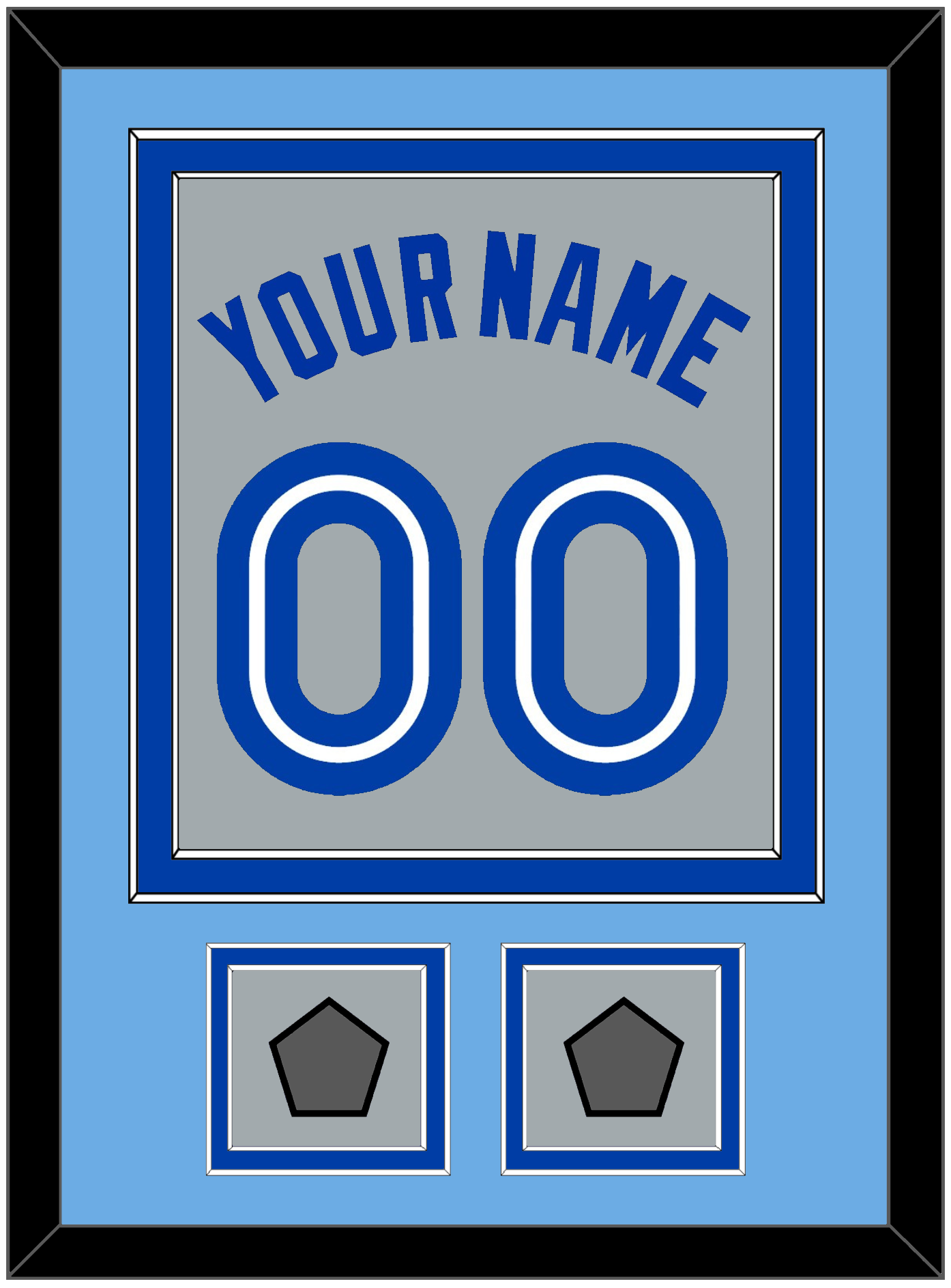 Toronto Name & Number With 2 World Series Patches - Road Gray (1989-1996) - Signature Tier 3