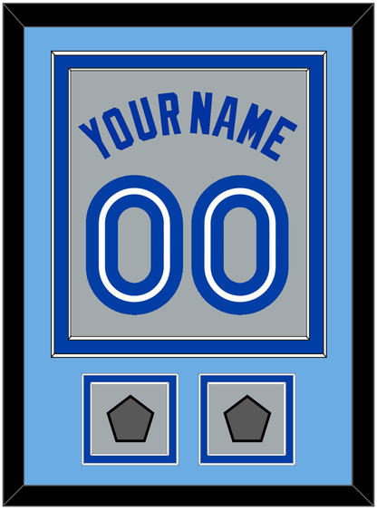 Toronto Name & Number With 2 World Series Patches - Road Gray (1989-1996) - Signature Tier 3