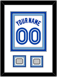 Toronto Name & Number With 2 World Series Patches - Home White (1981-1996) - Triple Mat 2