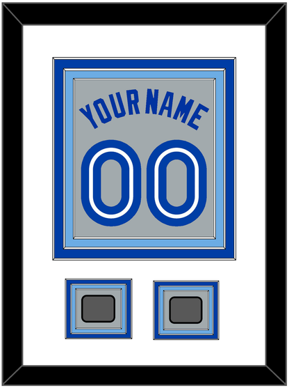 Toronto Name & Number With 2 World Series Patches - Road Gray (1989-1996) - Premier Tier 2