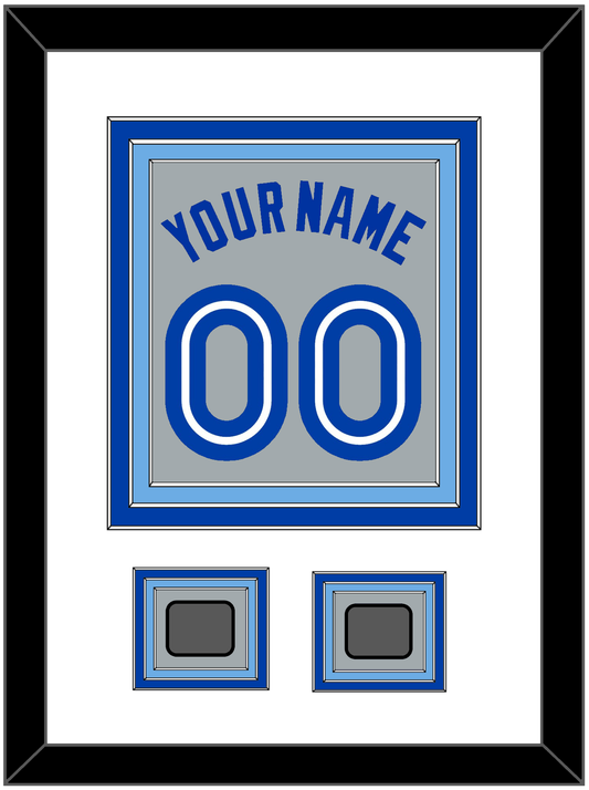 Toronto Name & Number With 2 World Series Patches - Road Gray (1989-1996) - Premier Tier 2