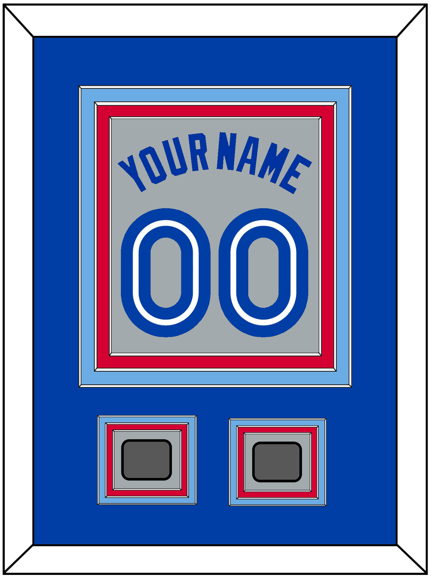 Toronto Name & Number With 2 World Series Patches - Road Gray (1989-1996) - Premier Tier 3