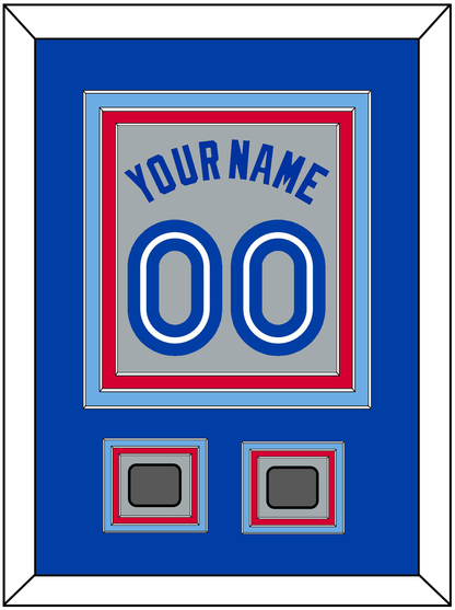 Toronto Name & Number With 2 World Series Patches - Road Gray (1989-1996) - Premier Tier 3