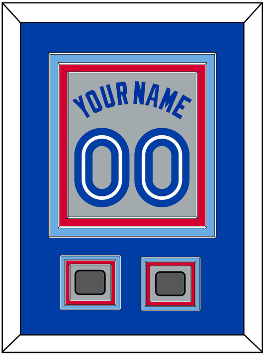 Toronto Name & Number With 2 World Series Patches - Road Gray (1989-1996) - Premier Tier 3