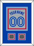 Toronto Name & Number With 2 World Series Patches - Road Gray (1989-1996) - Triple Mat 3